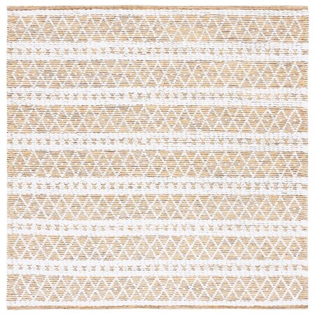 Safavieh 6 x 6 ft. Natural Global Hand Woven Square Rug Gold & Black NAT577D-6SQ